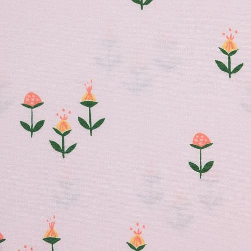 Bio Popeline Baumwollstoff Clover On Pink Von Monaluna 5 Bio Popeline Baumwollstoff Clover On Pink Von Monaluna – Bild 3
