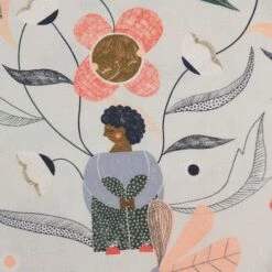 Bio Popeline Baumwollstoff Garden Gather Aus Der Serie Bloom Together Von Cloud9 -STOFFBIOTOP Verkäufe Baumwollstoff Garden Gather aus der Serie 1760 2