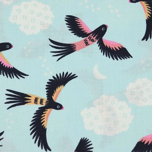 Bio Popeline Baumwollstoff Parrot Play Aus Der Serie Tropical Garden Von Cloud9 5 Bio Popeline Baumwollstoff Parrot Play Aus Der Serie Tropical Garden Von Cloud9 – Bild 3