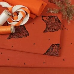 Bio Jersey Curious Bear Cream Ecru Kombistoff Von Bloome Copenhagen -STOFFBIOTOP Verkäufe Bear cream ecru Kombistoff von Bloome 879 3