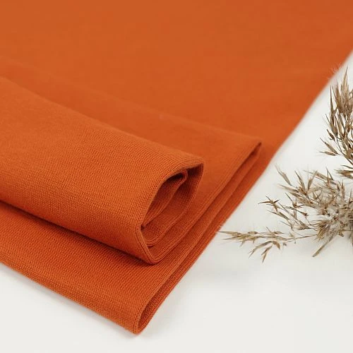 Bio Bündchen Stoff Uni Rostrot Stoffonkel 3 Bio Bündchen Stoff Uni Rostrot Stoffonkel