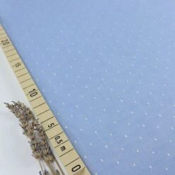 Bio Chambray Punkte Himmelblau Von Amandine Cha