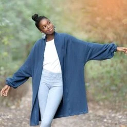 Bio Interlock Strick Uni Indigo -STOFFBIOTOP Verkäufe Bio Interlock Strick uni indigo 1499 5