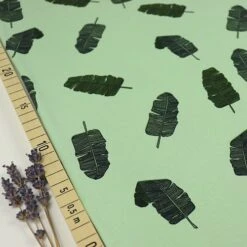 Bio Jersey Banana Leaves In Pastell Grün Von Bloome Copenhagen