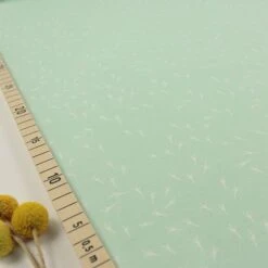 Bio Jersey Bird Tracks Von Stoffonkel In Mint Grün