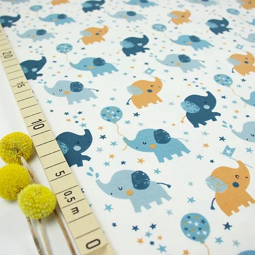 Bio Jersey Motiv Babyelefant Von Stoffonkel In Vanille 3 Bio Jersey Motiv Babyelefant Von Stoffonkel In Vanille