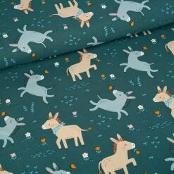 Bio Jersey Motiv Donkeys Von Stoffonkel