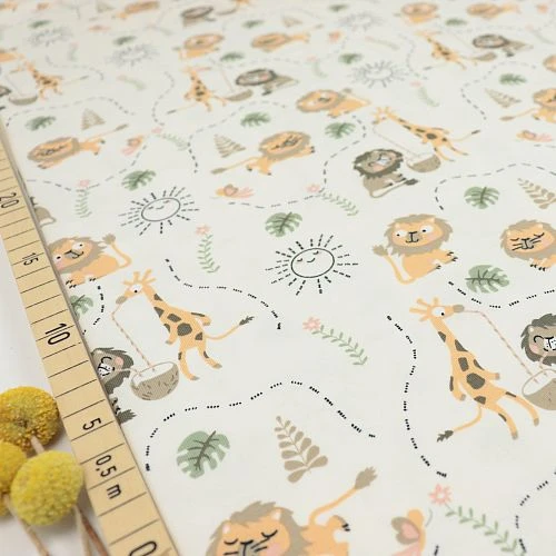 Bio Jersey Motiv Dschungelparty Von Stoffonkel 3 Bio Jersey Motiv Dschungelparty Von Stoffonkel