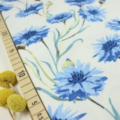 Bio Jersey Motiv Kornblumen Von Stoffonkel