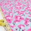 Bio Jersey Motiv Sakura In Grün Von Stoffonkel -STOFFBIOTOP Verkäufe Bio Jersey Motiv Sakura in gruen 1488 0