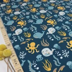 Bio Jersey Motiv Unter Dem Meer Von Stoffonkel