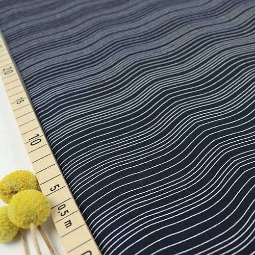 Bio Jersey Motiv Wellenmuster Von Fabrilogy In Navy 3 Bio Jersey Motiv Wellenmuster Von Fabrilogy In Navy