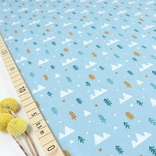 Bio Jersey Motiv Winterwald Blau Von Stoffonkel 3 Bio Jersey Motiv Winterwald Blau Von Stoffonkel