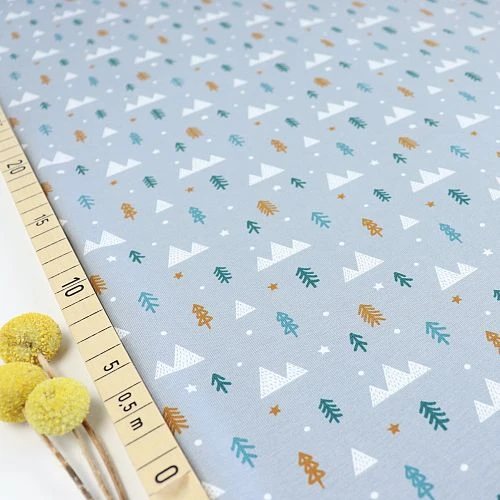 Bio Jersey Motiv Winterwald Grau Von Stoffonkel 3 Bio Jersey Motiv Winterwald Grau Von Stoffonkel