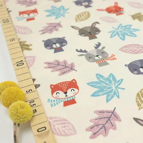 Bio Jersey Motiv Woodland Friends Von Stoffonkel 3 Bio Jersey Motiv Woodland Friends Von Stoffonkel