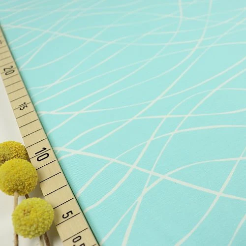 Bio Jersey Motiv MySTRIPES Von Stoffonkel In Laguna Mintgrün 3 Bio Jersey Motiv MySTRIPES Von Stoffonkel In Laguna Mintgrün