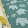 Bio Jersey Origami Motiv Elephant Von Stoffonkel In Staubgrün -STOFFBIOTOP Verkäufe Bio Jersey Origami Motiv Elephant von 1949 0