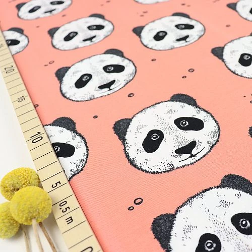 Bio Jersey Peculiar Panda In Koralle Von Bloome Copenhagen 3 Bio Jersey Peculiar Panda In Koralle Von Bloome Copenhagen
