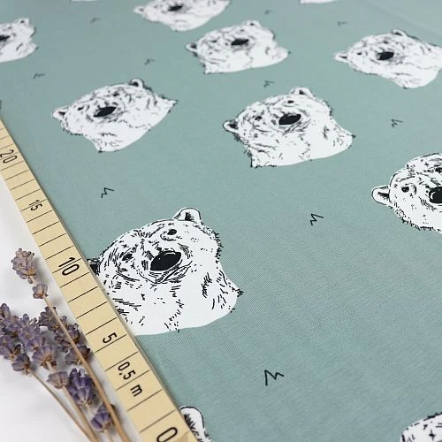 Bio Jersey Polar Bear In Iceberg Green Von Bloome Copenhagen 3 Bio Jersey Polar Bear In Iceberg Green Von Bloome Copenhagen