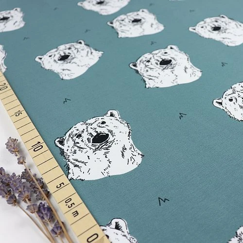 Bio Jersey Polar Bear In Oil Blue Von Bloome Copenhagen 3 Bio Jersey Polar Bear In Oil Blue Von Bloome Copenhagen