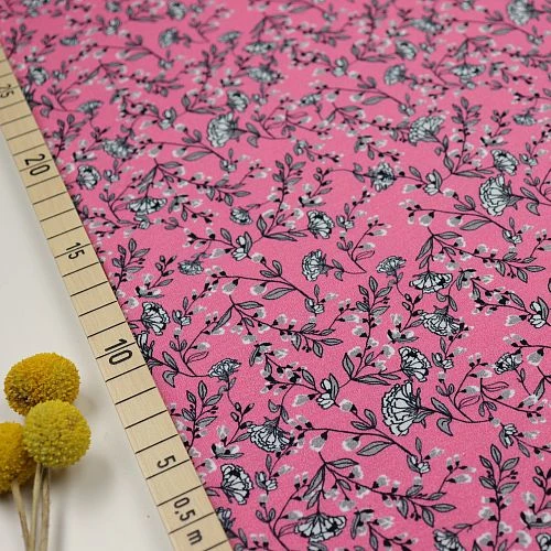 Bio Jersey Stoff Blumenmotiv Nelke Rosa 3 Bio Jersey Stoff Blumenmotiv Nelke Rosa