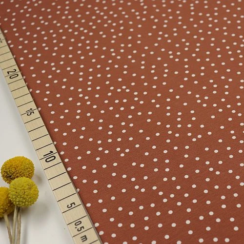 Bio Jersey Stoff Dotties Karamell Braun Von Stoffonkel 3 Bio Jersey Stoff Dotties Karamell Braun Von Stoffonkel