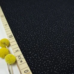 Bio Jersey Stoff Spotties Schwarz Von Stoffonkel