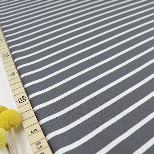 Bio Jersey Stoff Mit Streifen Mausgrau Weiß Als Ringeljersey 3 Bio Jersey Stoff Mit Streifen Mausgrau Weiß Als Ringeljersey