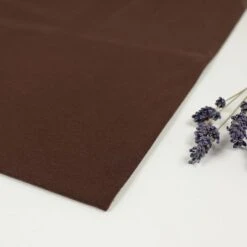 Bio Jersey Stoff Uni Schoko Braun Stoffonkel