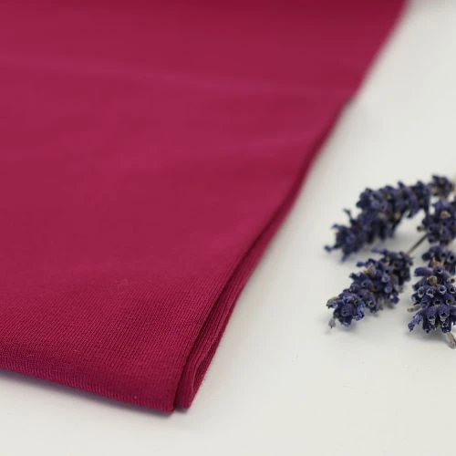 Bio Jersey Stoff Uni Bordeaux 3 Bio Jersey Stoff Uni Bordeaux