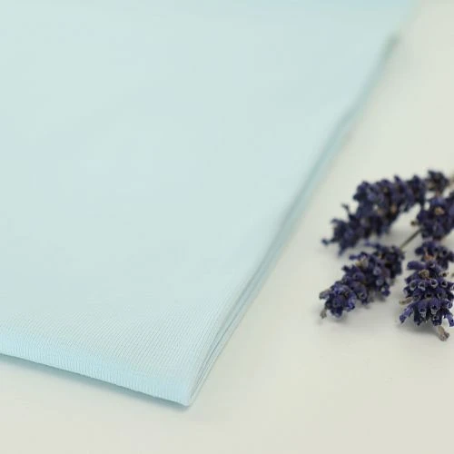 Bio Jersey Stoff Uni Eisblau 3 Bio Jersey Stoff Uni Eisblau