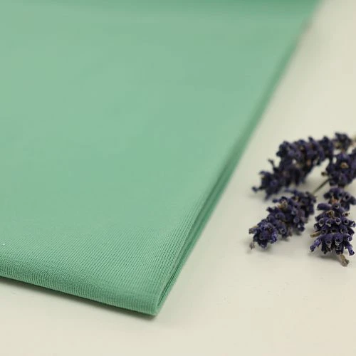 Bio Jersey Stoff Uni Grün Pistazie 3 Bio Jersey Stoff Uni Grün Pistazie