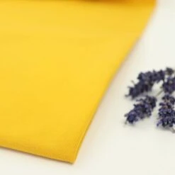 Bio Jersey Stoff Uni Senf Gelb