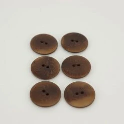 Bio Knöpfe Echt Steinnuss 25mm Braun Pflanzengefärbt Vegan Im Set