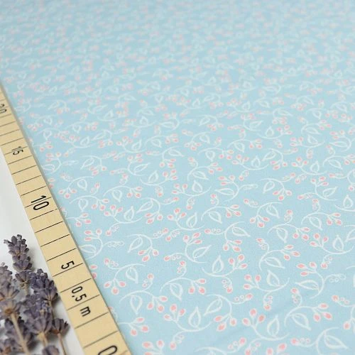 Bio Popeline Baumwollstoff Floret Blue Von Monaluna 3 Bio Popeline Baumwollstoff Floret Blue Von Monaluna