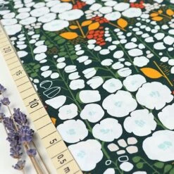 Bio Popeline Baumwollstoff Stockbridge Black Von Cloud9 Fabrics