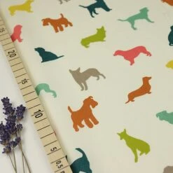 Bio Popeline Baumwollstoff The Show Multi Weiß Von Birch Fabrics