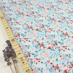 Bio Popeline Baumwollstoff Woodland Floral Dawn Von Monaluna