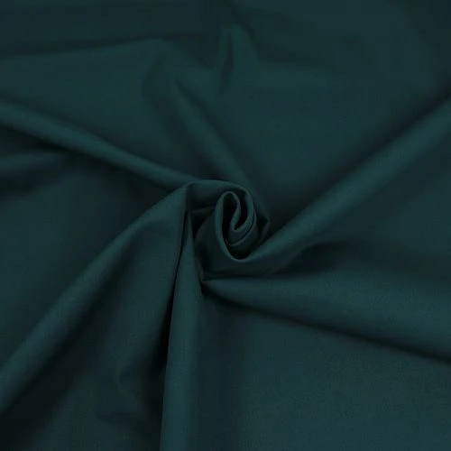 Uni Bio Popeline Candy Cotton In Dark Emerald Von Verhees 4 Uni Bio Popeline Candy Cotton In Dark Emerald Von Verhees – Bild 2