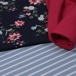 Bio Jersey Motiv Blütentraum Von Stoffonkel In Dunkelblau -STOFFBIOTOP Verkäufe Bluetentraum von Stoffonkel in dunkelblau Bio 451 3