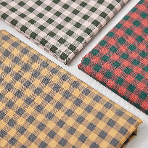 ORGANIC GINGHAM COTTON In Calm Grey/Dry Mustard Von Mind The MAKER 5 ORGANIC GINGHAM COTTON In Calm Grey/Dry Mustard Von Mind The MAKER – Bild 3