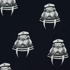 Bio Jersey Captain Walrus Navy Von Bloome Copenhagen -STOFFBIOTOP Verkäufe Captain Walrus navy von Bloome Copenhagen 1255 2