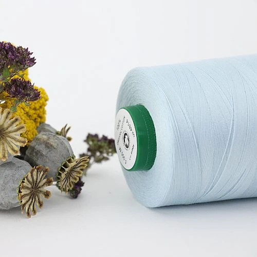 Nähgarn Eisblau 100% Bio Baumwolle Scanfil 5000m Kone 4 Nähgarn Eisblau 100% Bio Baumwolle Scanfil 5000m Kone – Bild 2