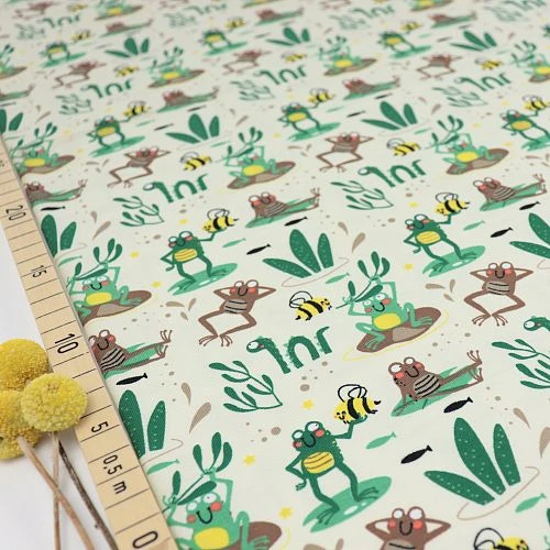 Bio Jersey Motiv Am Froschteich Von Stoffonkel 3 Bio Jersey Motiv Am Froschteich Von Stoffonkel