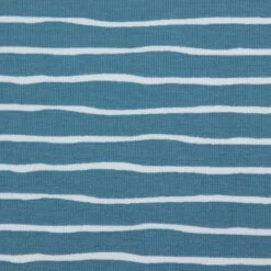 Bio Ringeljersey Good Vibes Stripes Beach House Blue Von Stoffonkel -STOFFBIOTOP Verkäufe Good Vibes Stripes beach house blue 1757 2