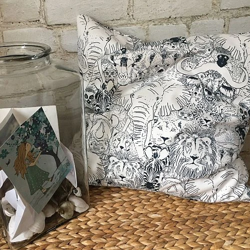 Bio Popeline Baumwollstoff Wild Thing Grey Aus Der Serie Grasslands Von Cloud9 8 Bio Popeline Baumwollstoff Wild Thing Grey Aus Der Serie Grasslands Von Cloud9 – Bild 6