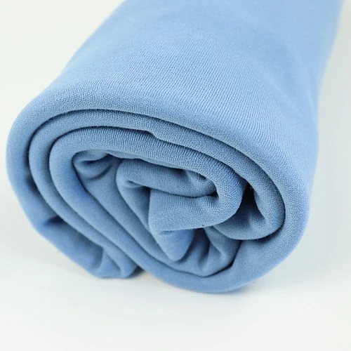 Bio Interlock Jersey Uni Denim Blau 4 Bio Interlock Jersey Uni Denim Blau – Bild 2