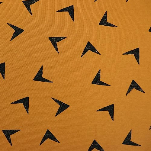 Bio Jersey Arrowhead In Burnt Ochre Von Bloome Copenhagen 4 Bio Jersey Arrowhead In Burnt Ochre Von Bloome Copenhagen – Bild 2