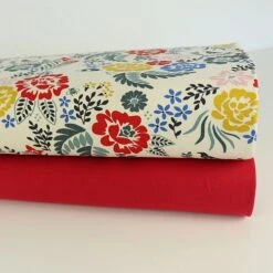 Bio Interlock Jersey Merry Floral Weiß Mit Blumen Von Birch Fabrics -STOFFBIOTOP Verkäufe Jersey Merry Floral weiss mit Blumen 201 2