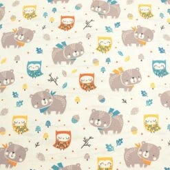 Bio Jersey Motiv Eule Und Bär Von Stoffonkel 6 Bio Jersey Motiv Eule Und Bär Von Stoffonkel -STOFFBIOTOP Verkäufe Jersey Motiv Eule und Baer von 2100 1